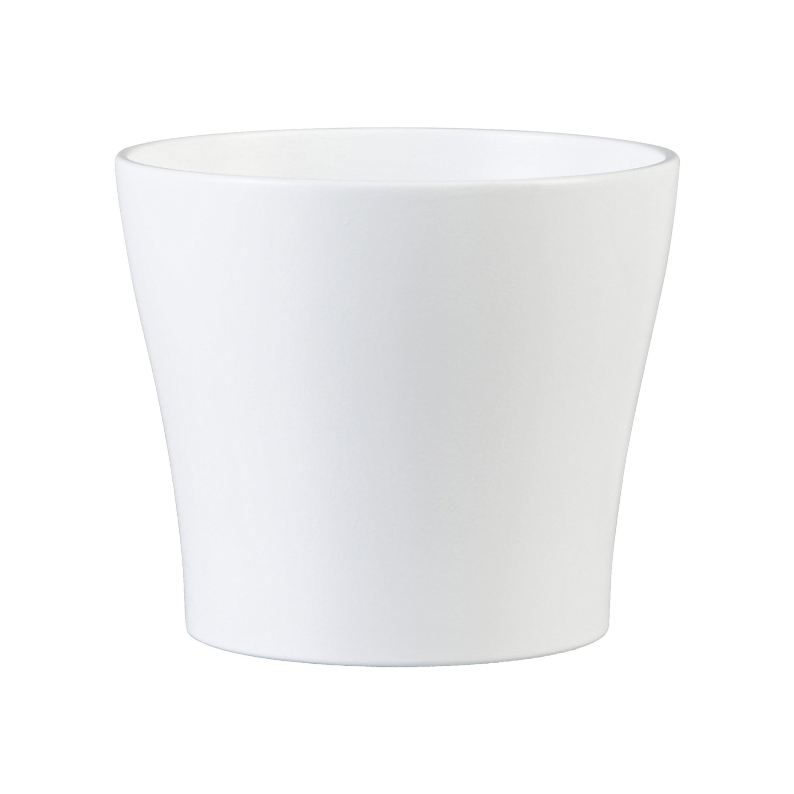 4.25" Panna White Ceramic Indoor Plant Pot
