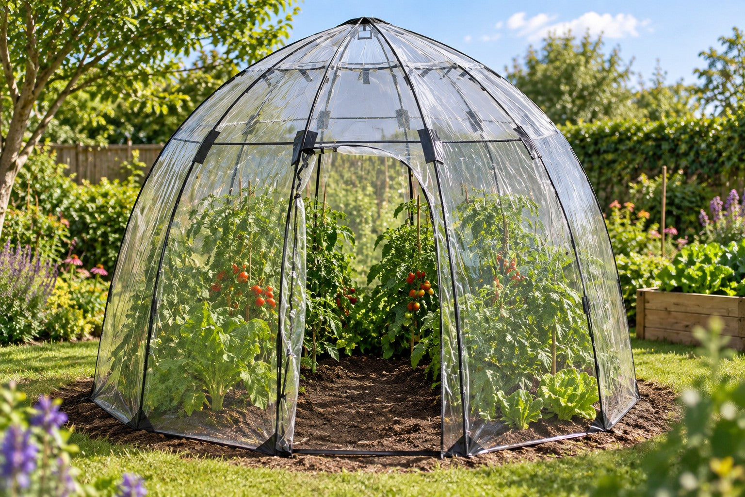 Standard Sunbubble - Walk-In Greenhouse, 9.18' Dia x 6.5' H