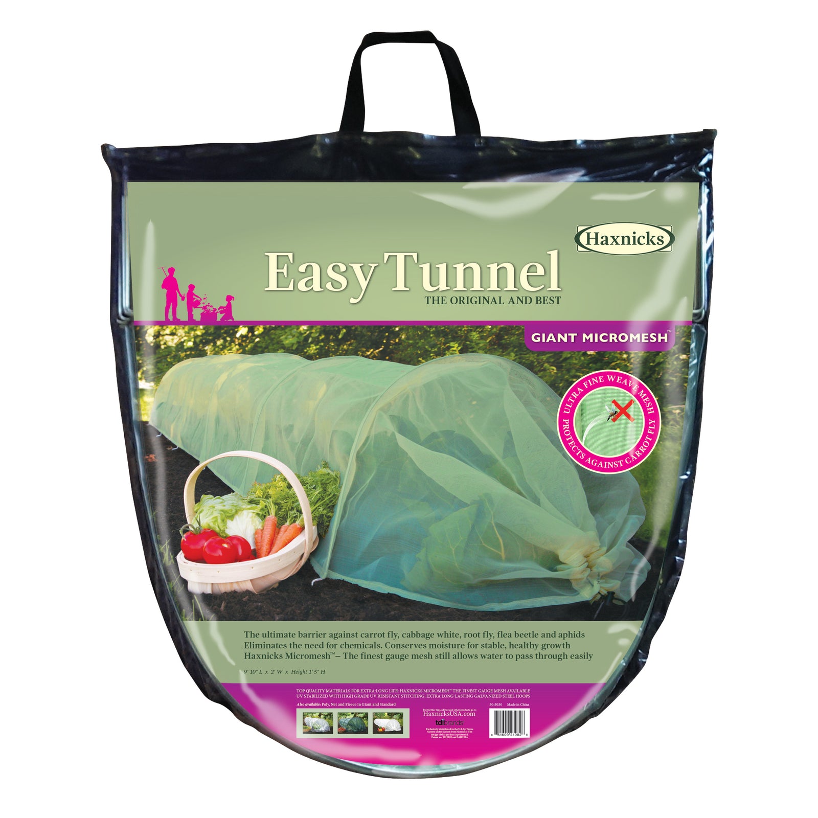 Giant Easy Micromesh Garden Tunnel, 118"L x 24"W x 18"H 3.5lbs