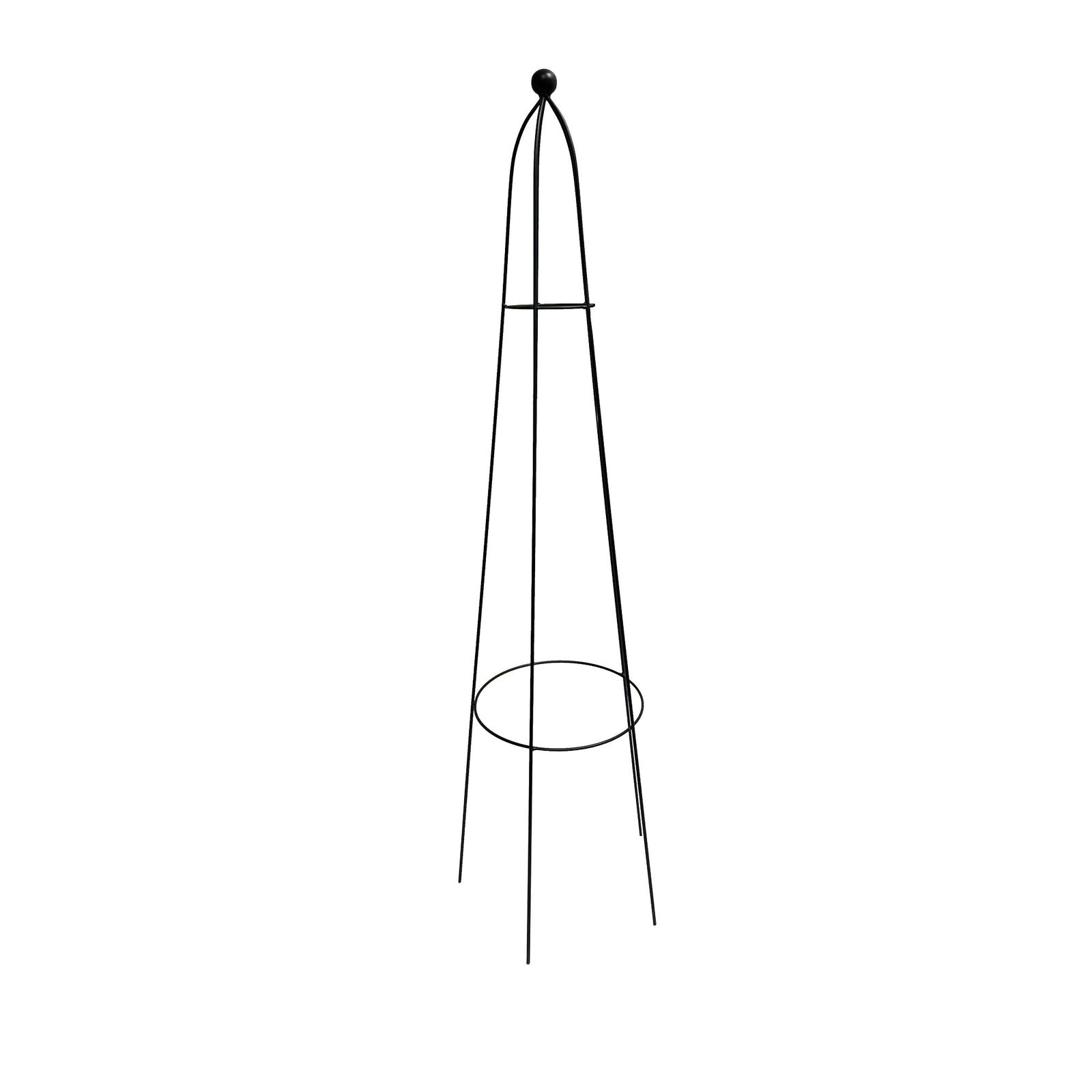 RHS Queen Obelisk Classic – 47" Powder-Coated Steel Climbing Plant Support