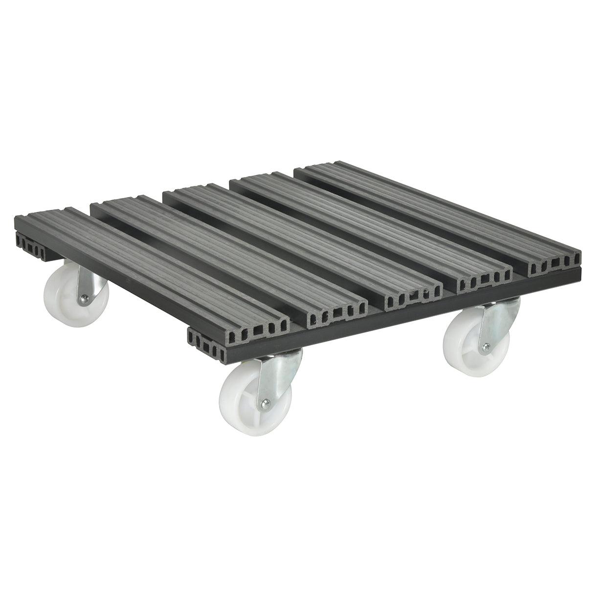 15.4" Gray Square WPC Plant Caddy, Indoor/Outdoor