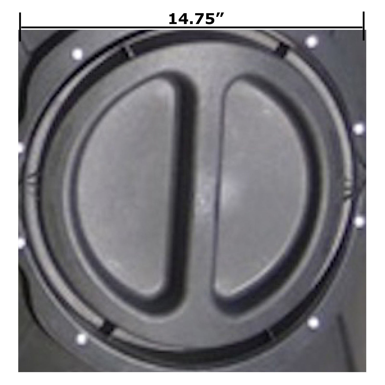 Replacement lid for 45 Gal Capacity Compost Tumbler, 14.75 inches wide.
