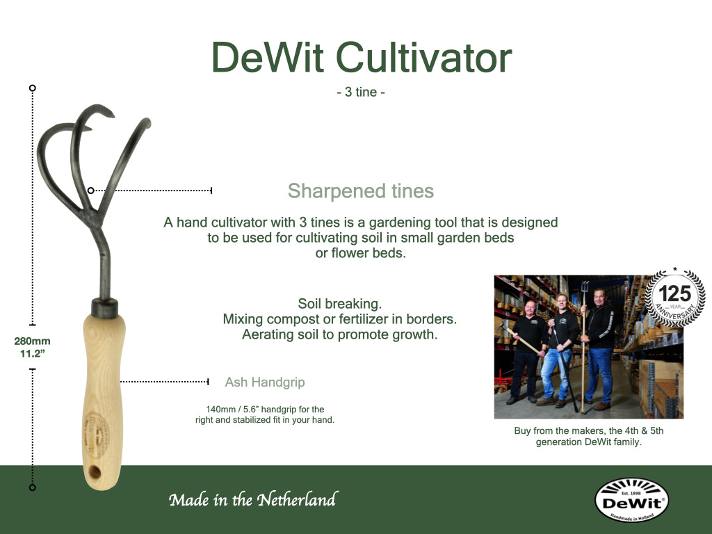 DeWit Cultivator - 3 Tine
