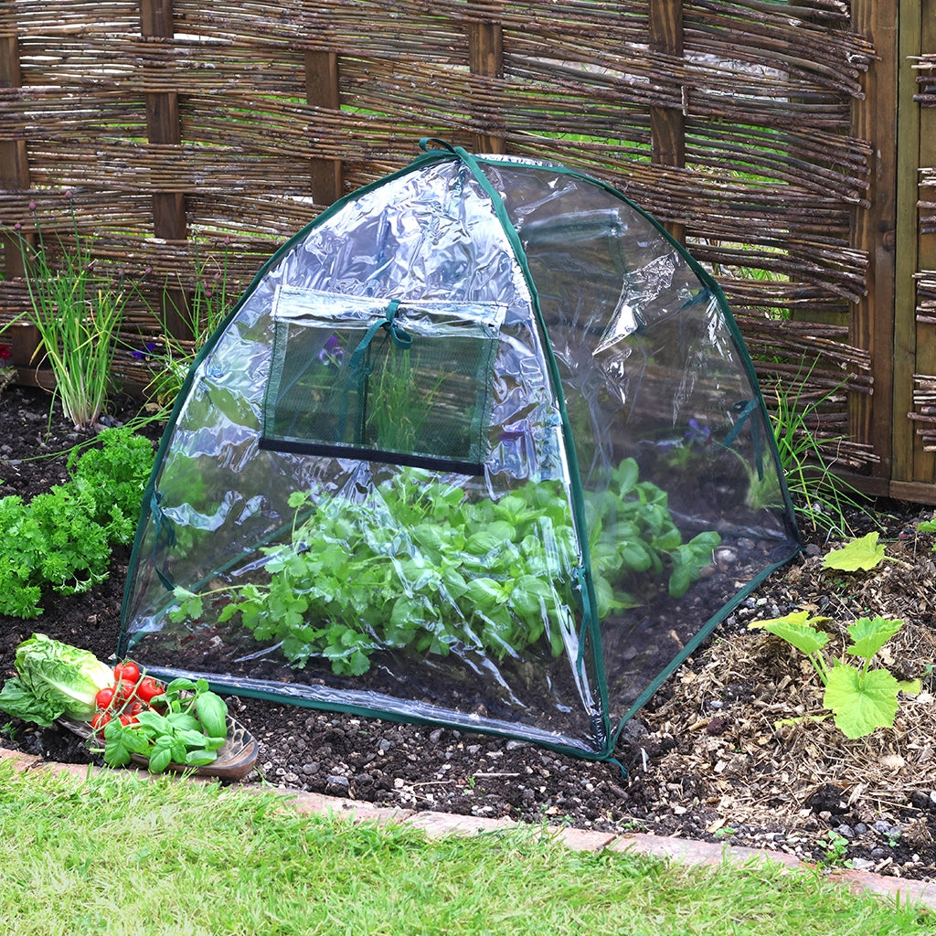 Easy setup poly plant protection dome