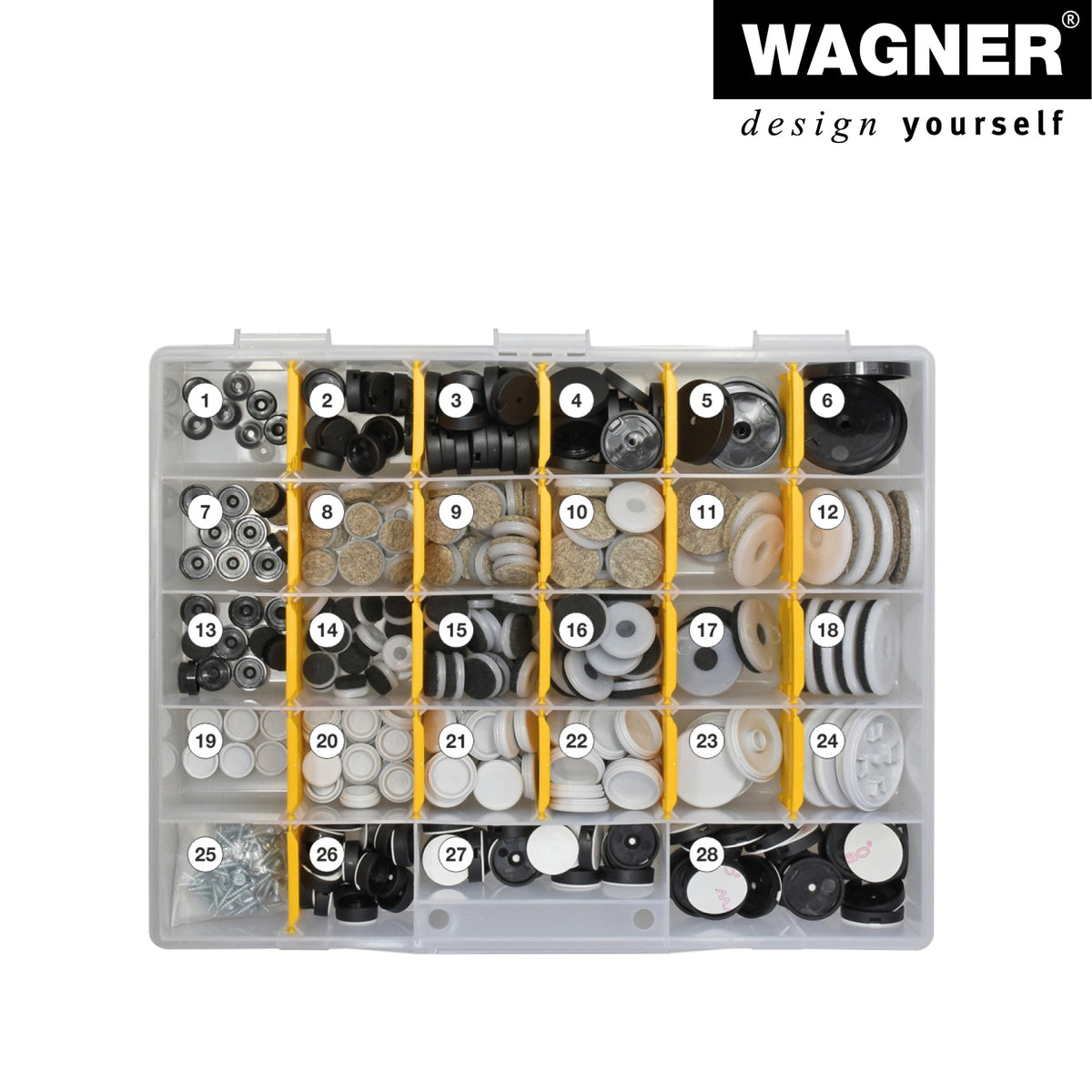 Wagner QuickClick® Furniture Glides Professional Box – 432-Piece Set