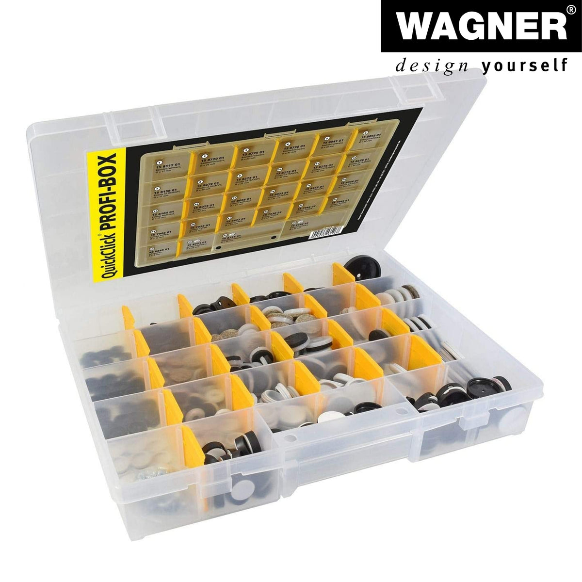 Wagner QuickClick® Furniture Glides Professional Box – 432-Piece Set
