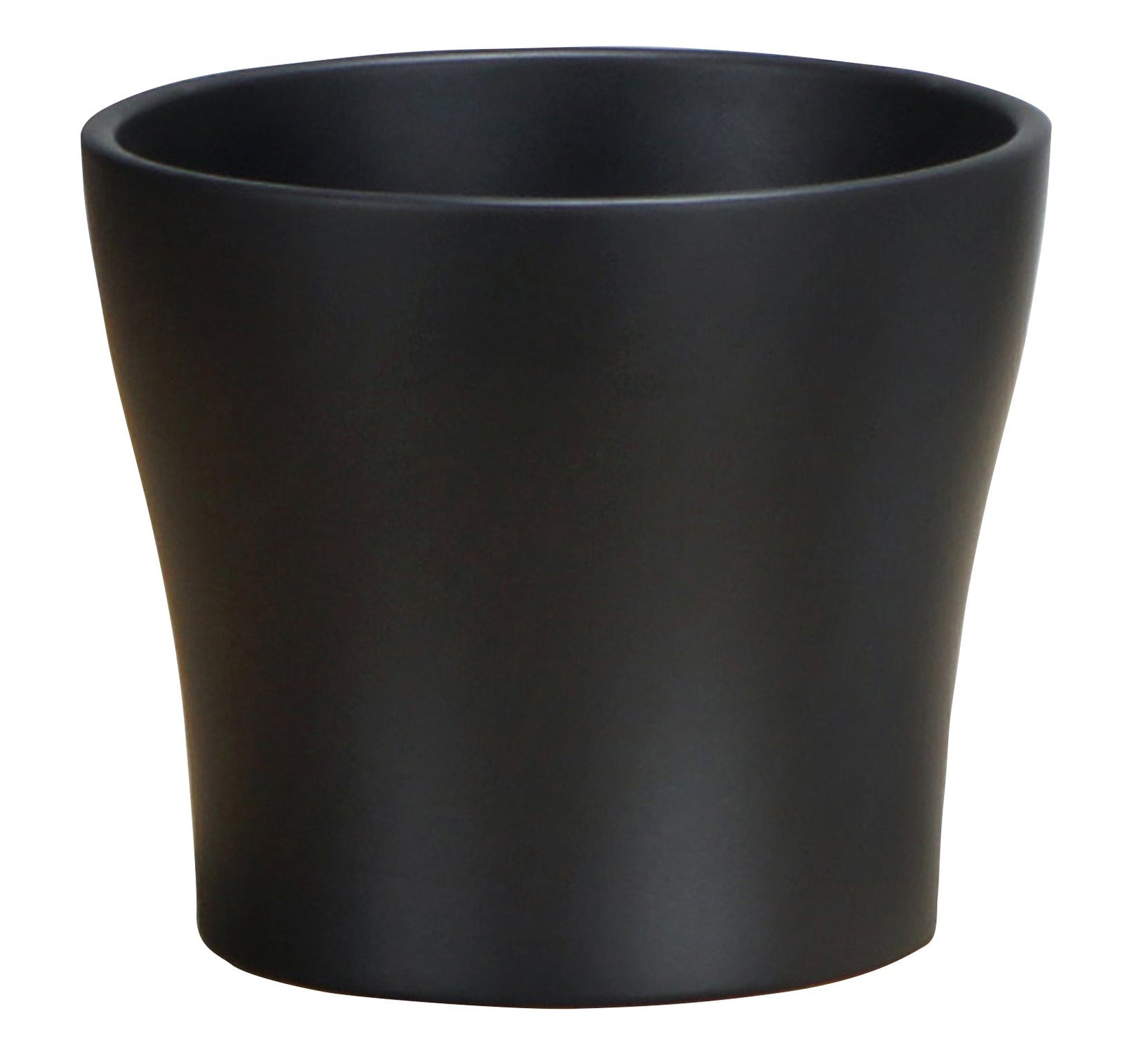 8.25" Anthrazit Ceramic Colorful Mix Pot in black finish.