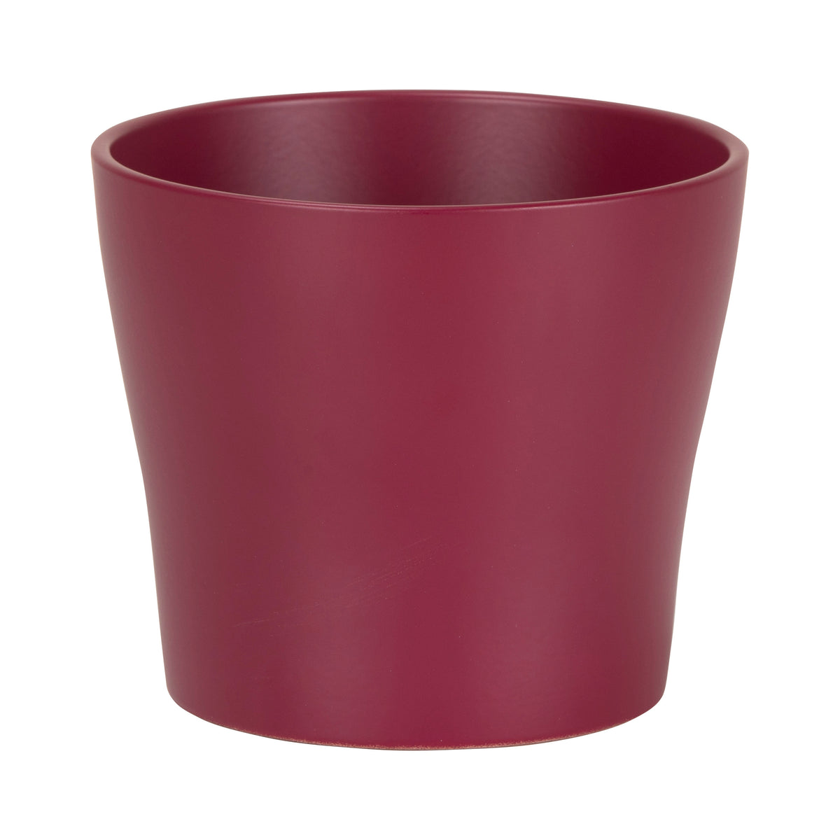 4.25" Burgundy Ceramic Colorful Mix Pot