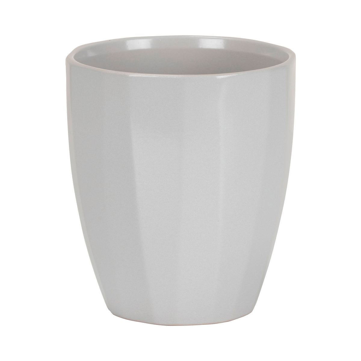 4.75" Gray Ceramic Elegance Pot