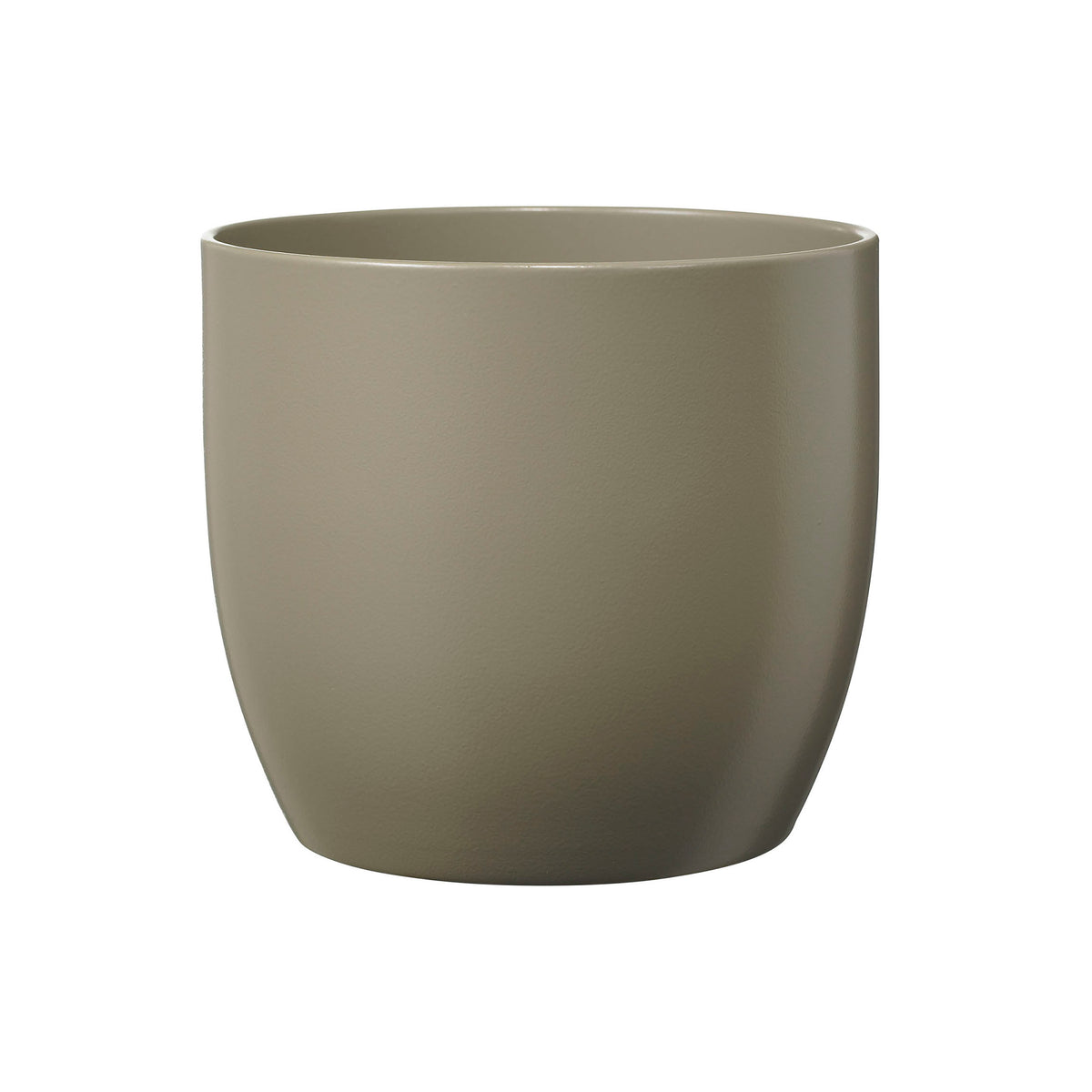 3.1" Matte Light Gray Ceramic Basel Fashion Pot