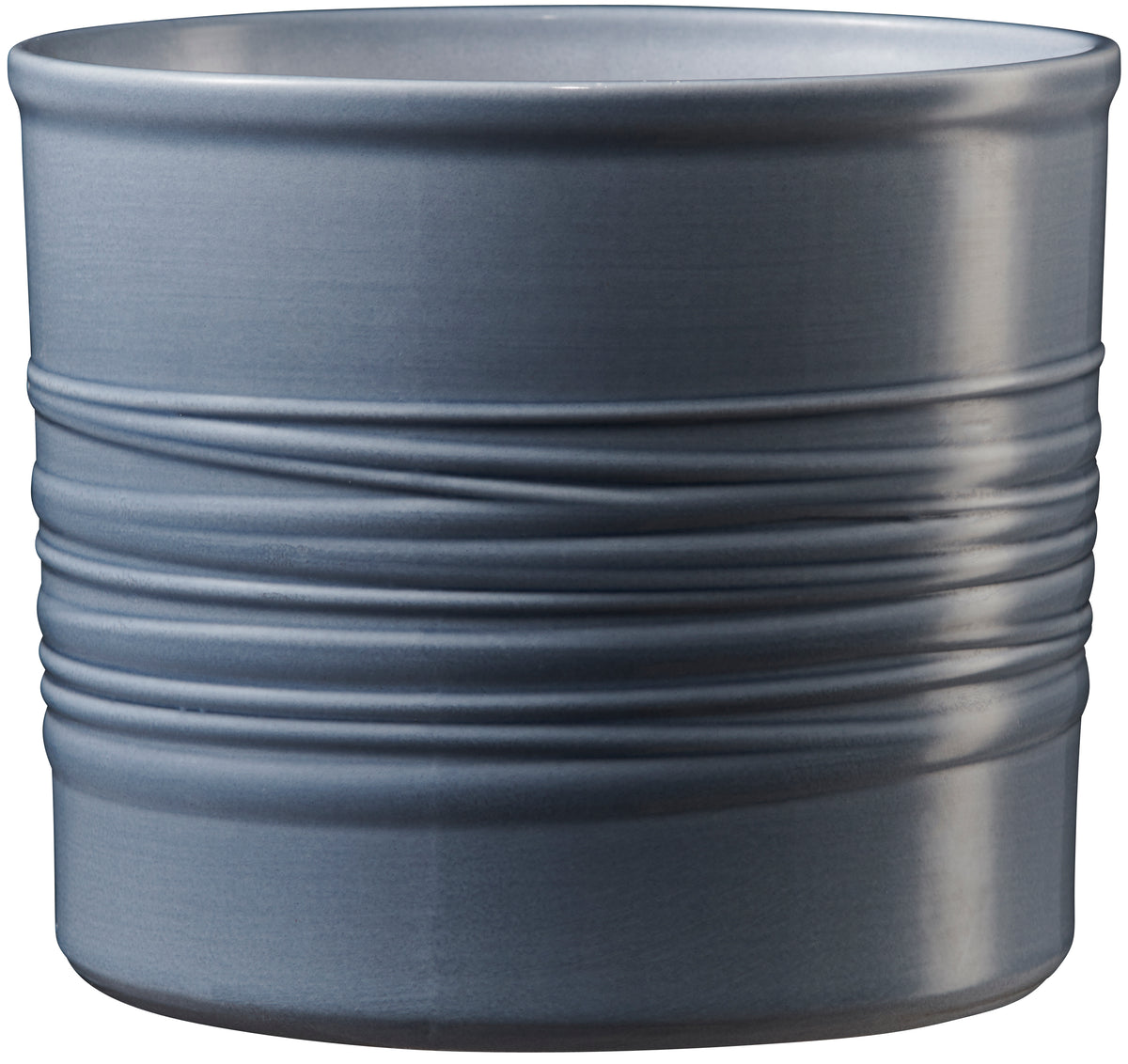 3.1" Blue-Gray Ceramic Laos Pot
