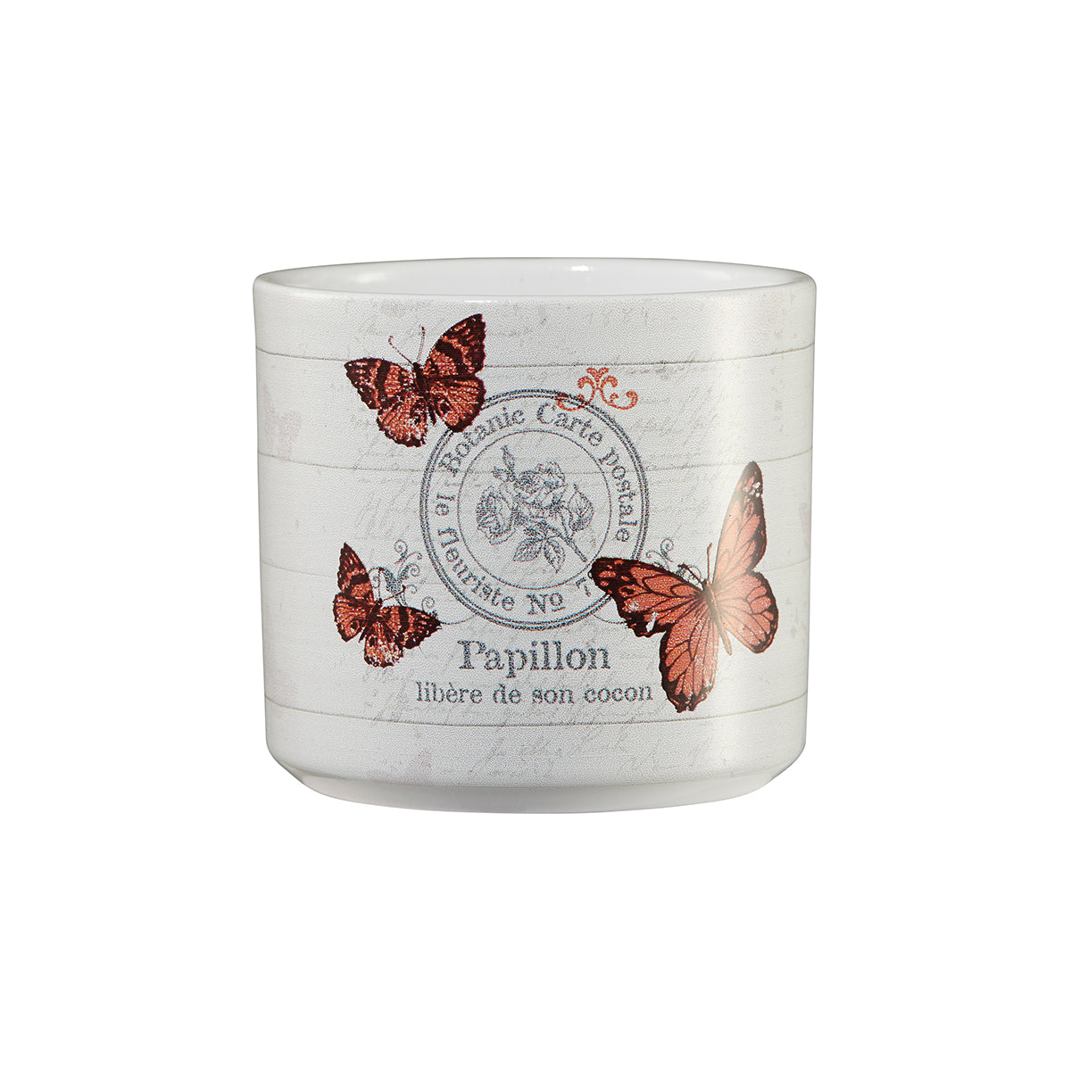 3.1" Papillon Ceramic Vintage Animals Pot