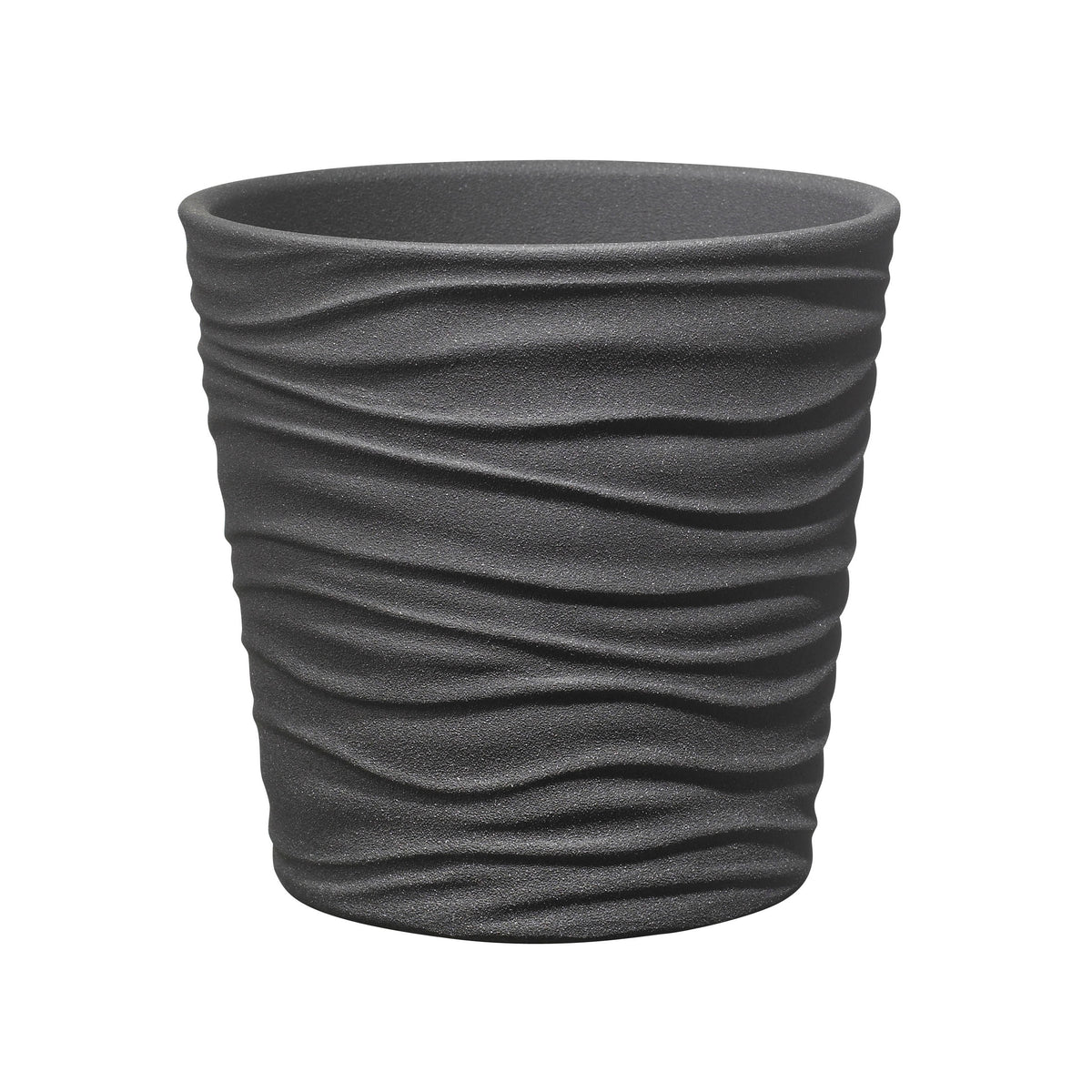 3.9" Anthracite Ceramic Sonora Pot