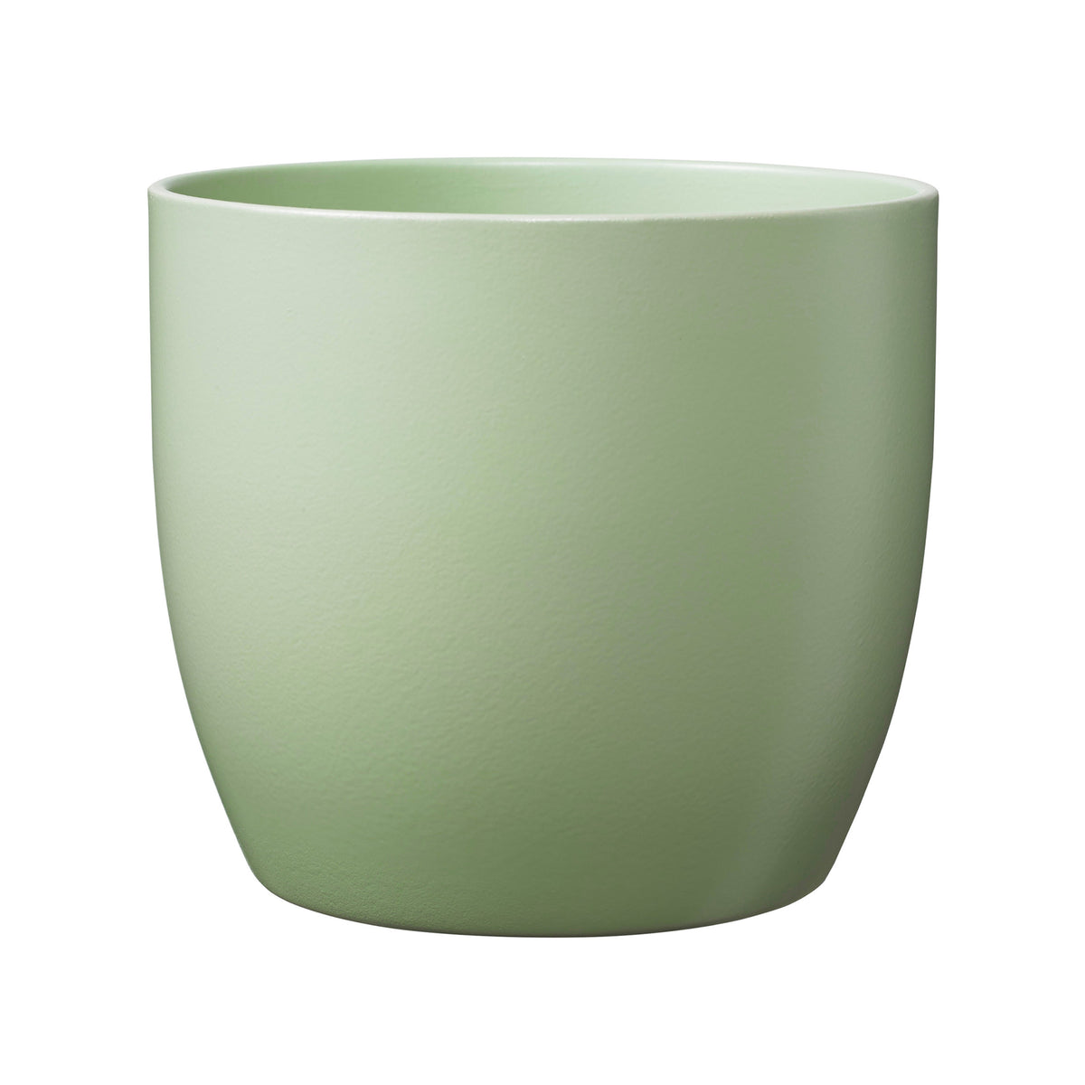 3.9" Matte Linden Green Ceramic Basel  Fashion Pot