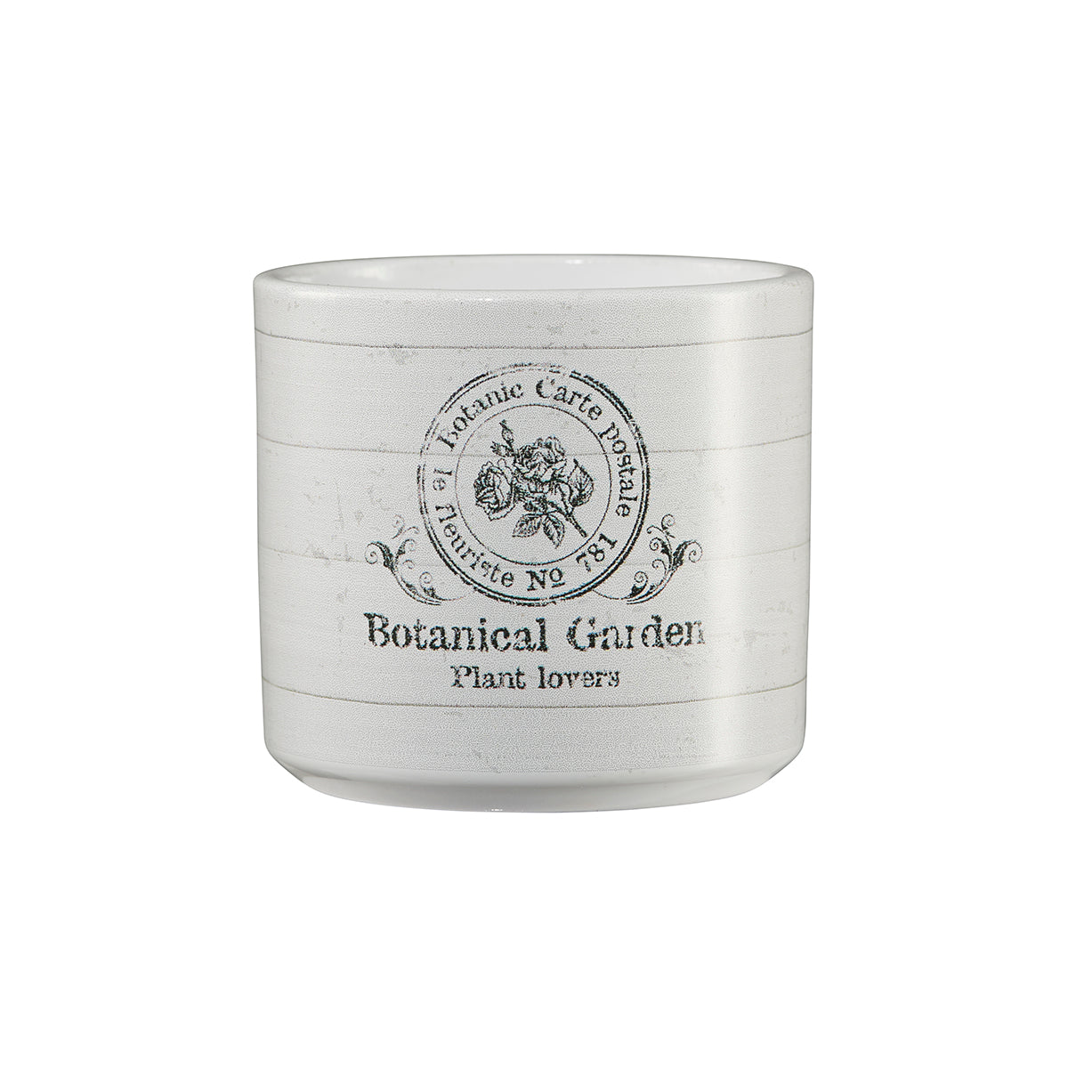 3.9" Botanical Garden Ceramic Vintage Garden Pot