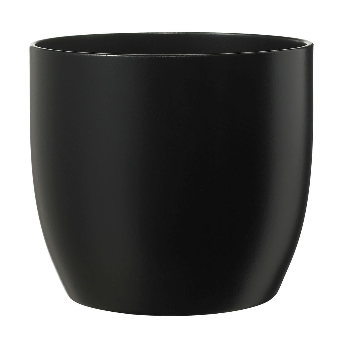 5.1" Black Ceramic Basel Fashion Pot