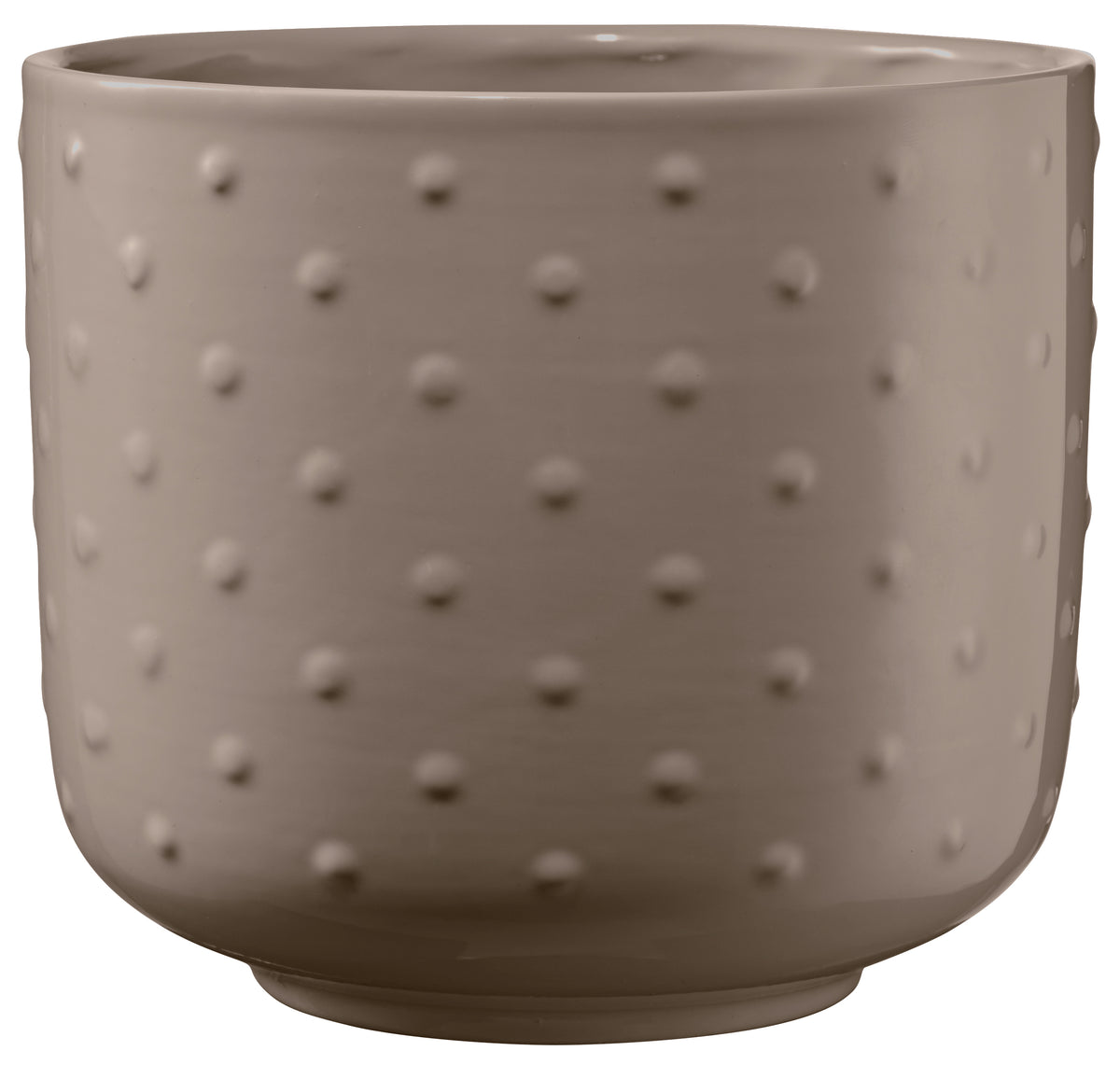 5.1" Gray Beige Ceramic Baku Pearl Pot
