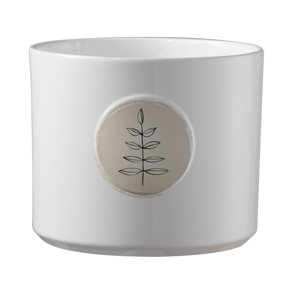 5.1" Leaves Ceramic Botanic Friends Pot