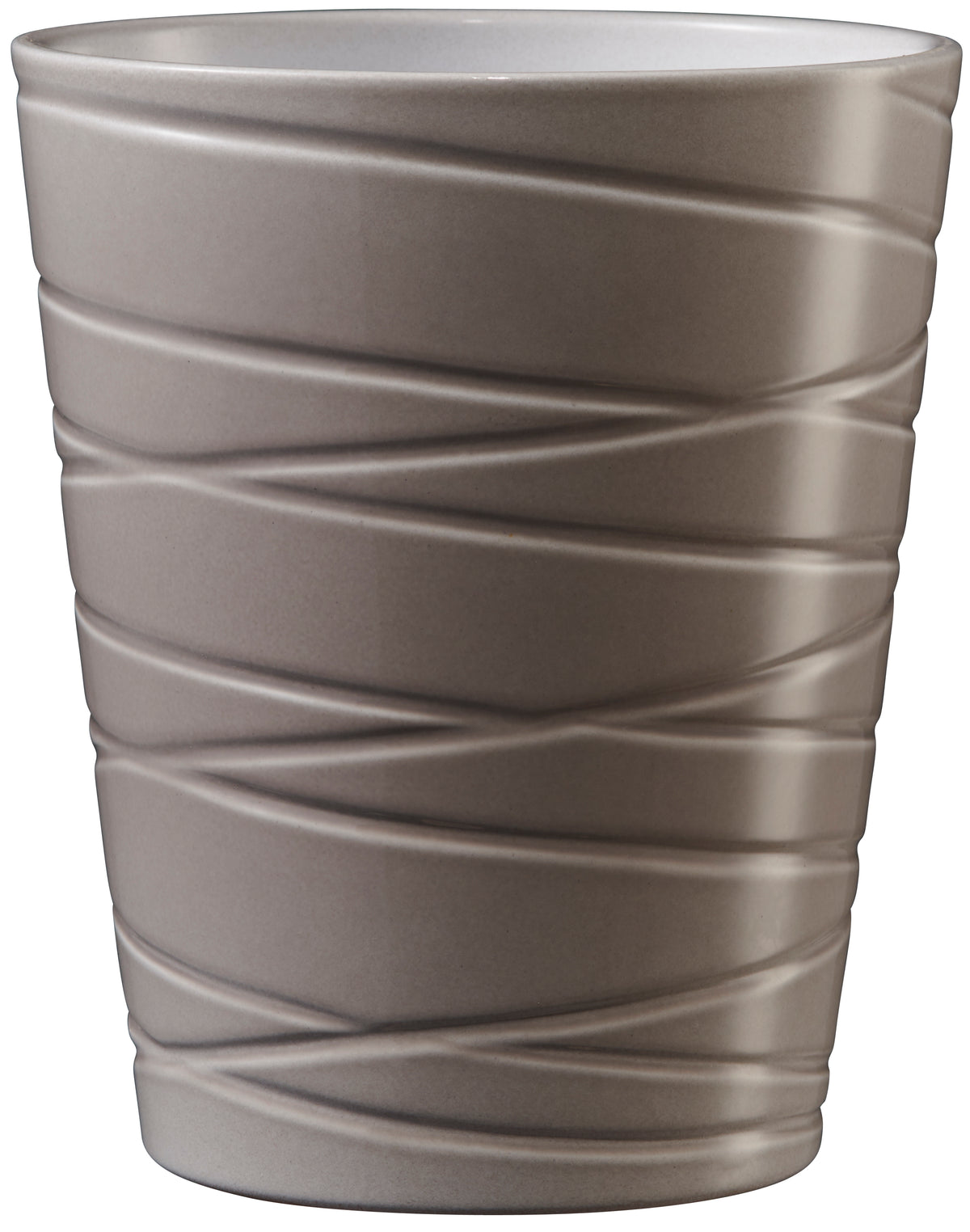 5.1" Warm-Gray Ceramic Singapur Pot