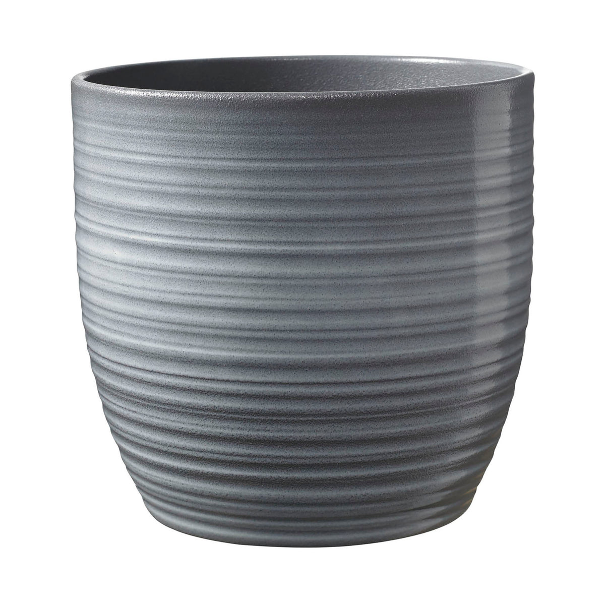 5.1" Light Gray Ceramic Bergamo Pot