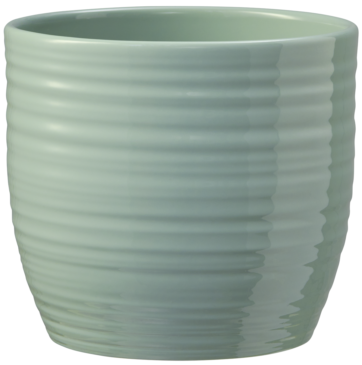 5.1" Shiny Glacier Blue Ceramic Bergamo Pure Pot