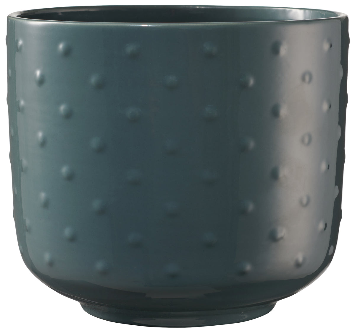 5.1" High Gloss Green Blue Ceramic Baku Pearl Pot