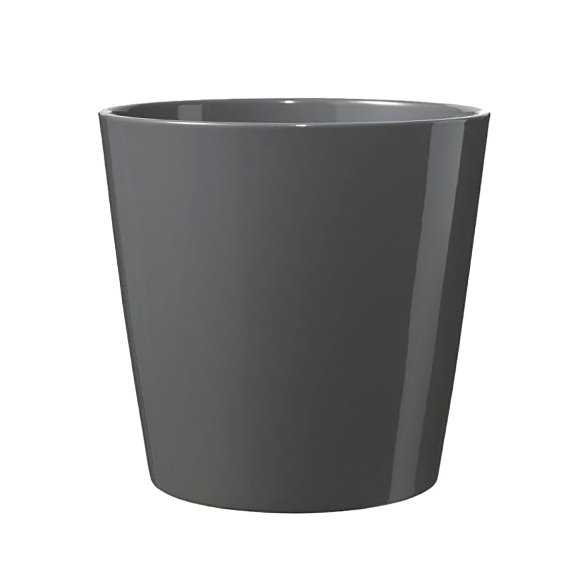5.5" Anthracite Ceramic Dallas Style Pot