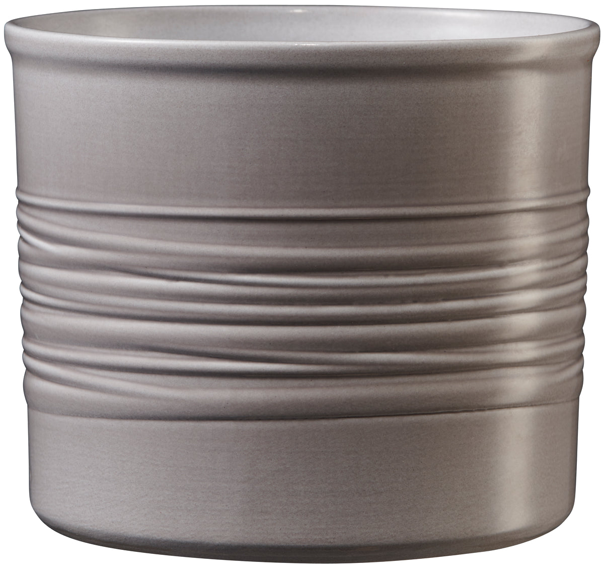 5.5" Warm-Gray Ceramic Laos Pot