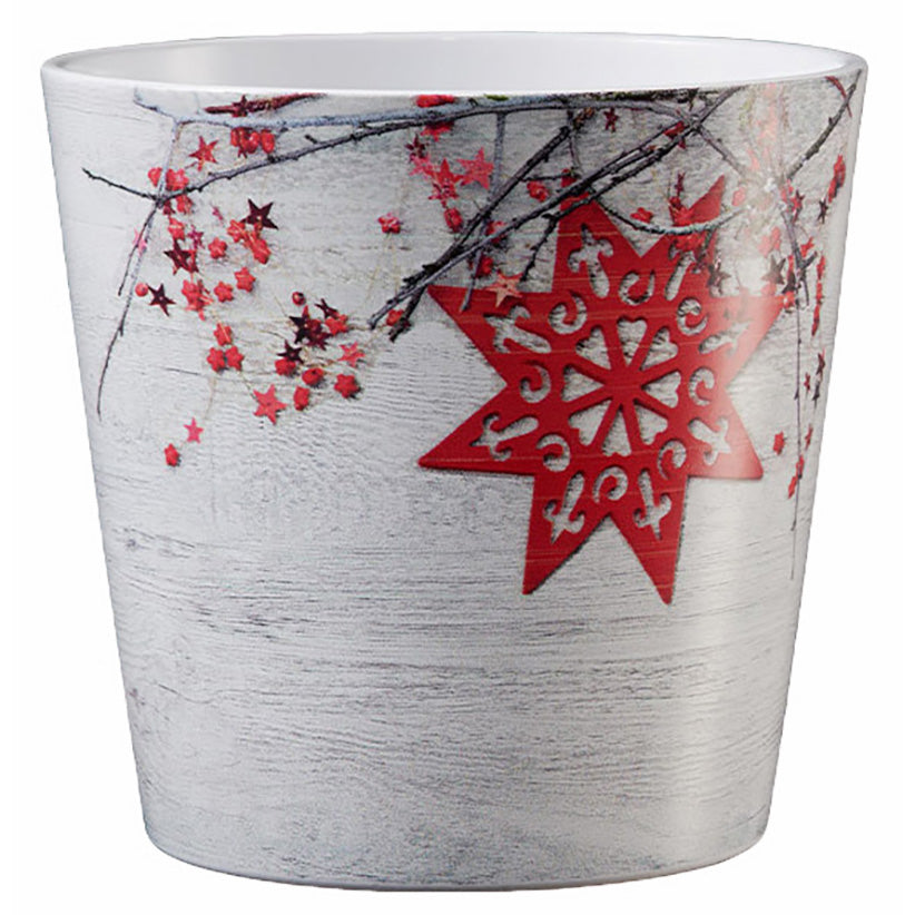 🎁 5.1" Red Star Ceramic Dallas Christmas Pot (100% off)