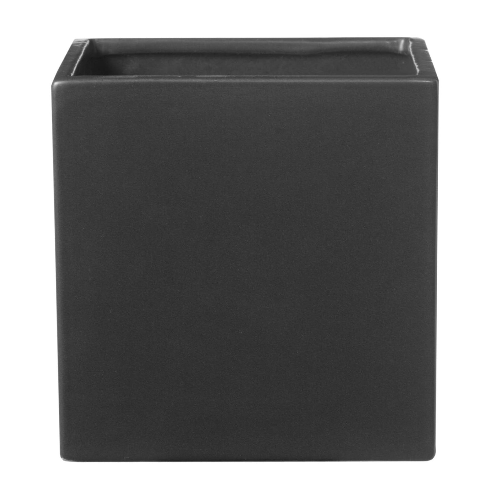 6.7" matte anthracite ceramic pot, waterproof, premium German craftsmanship.