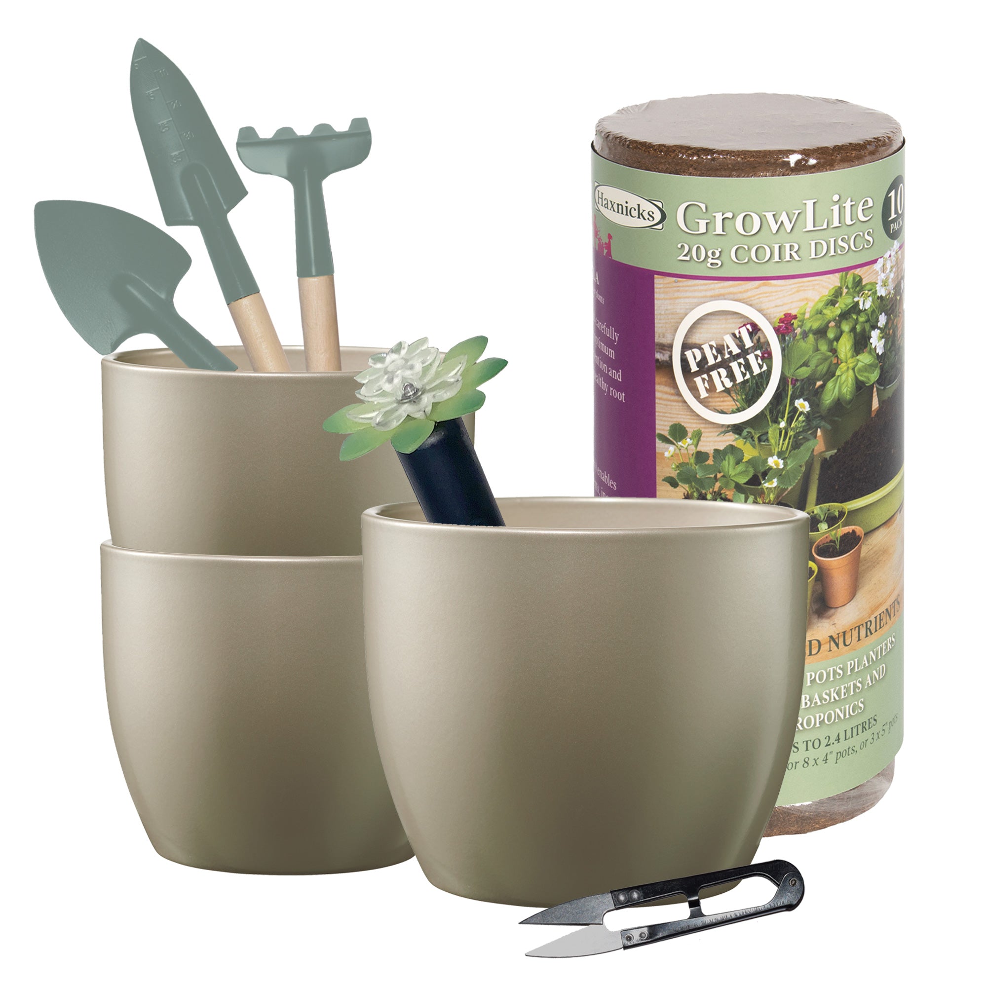 matching plant pots Basel Elegance Indoor Ceramic Plant Pot Kit Tierra Garden
