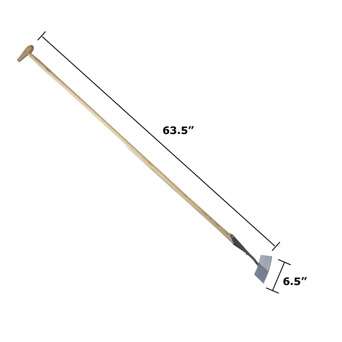 DeWit Original Dutch Push Hoe with P-Grip Handle
