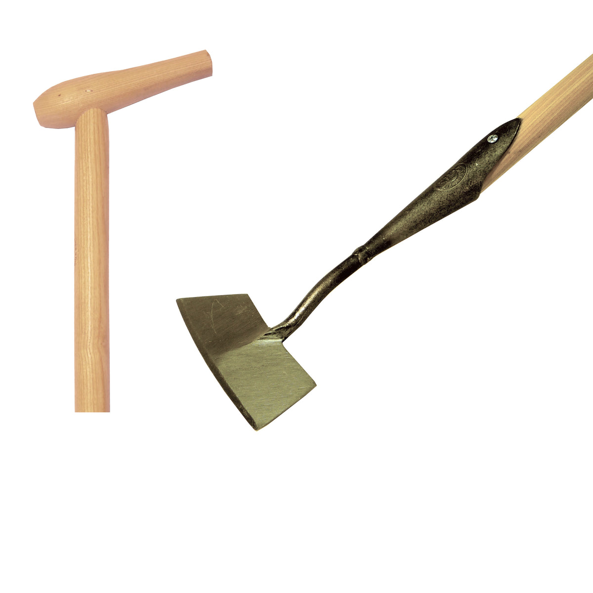 DeWit Original Dutch Push Hoe with P-Grip Handle