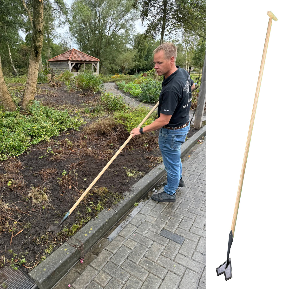 DeWit Weedivator – Ergonomic Stand-Up Weeder with P-Grip Handle