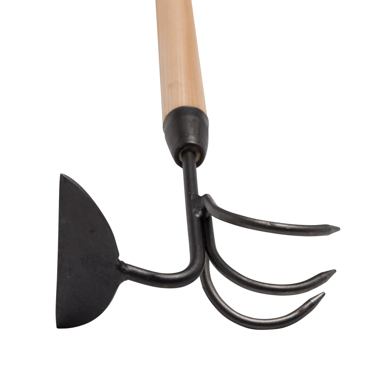 DeWit Comby Hoe – 3-Tine Cultivator & Half-Moon Hoe with Long Handle | Premium Hand-Forged Garden Tool