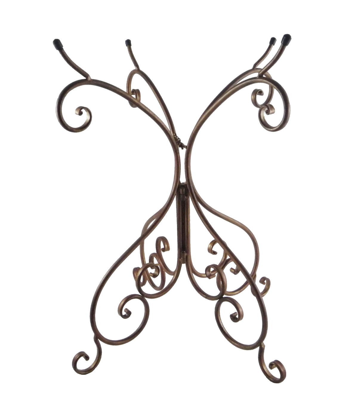 Light Green Fiber Clay 19" Dia Birdbath Top with 25"H Black Metal Stand