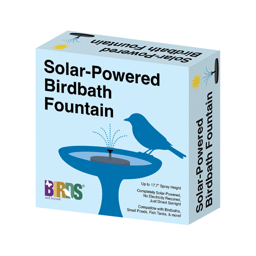Solar-Powered Birdbath Fountain with Multiple Spray Nozzles
