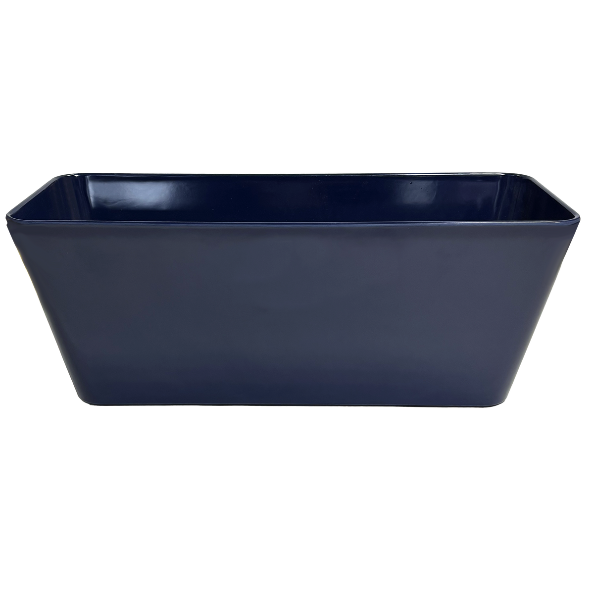 16" Indigo Rectangular Bamboo Self-Watering Indoor/Outdoor Planter