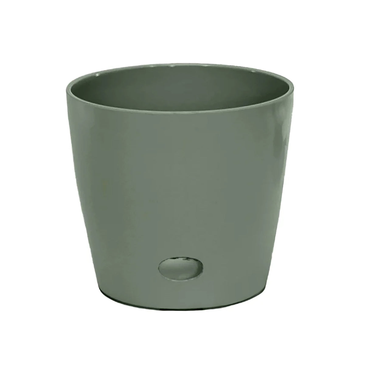 Self-Watering Plant Pot Set of 2, 5" Green Flower & 7" Sage Green