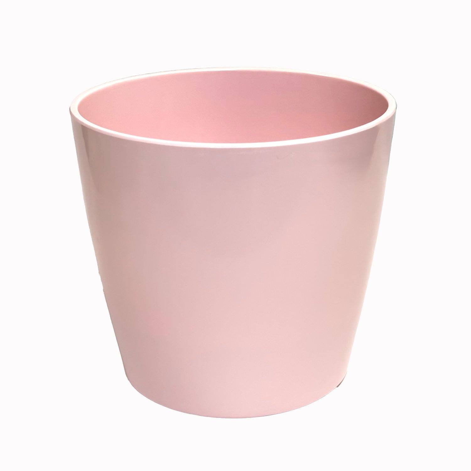 pink plant pot indoor 7" Rose Round Self-Watering Bamboo Pot