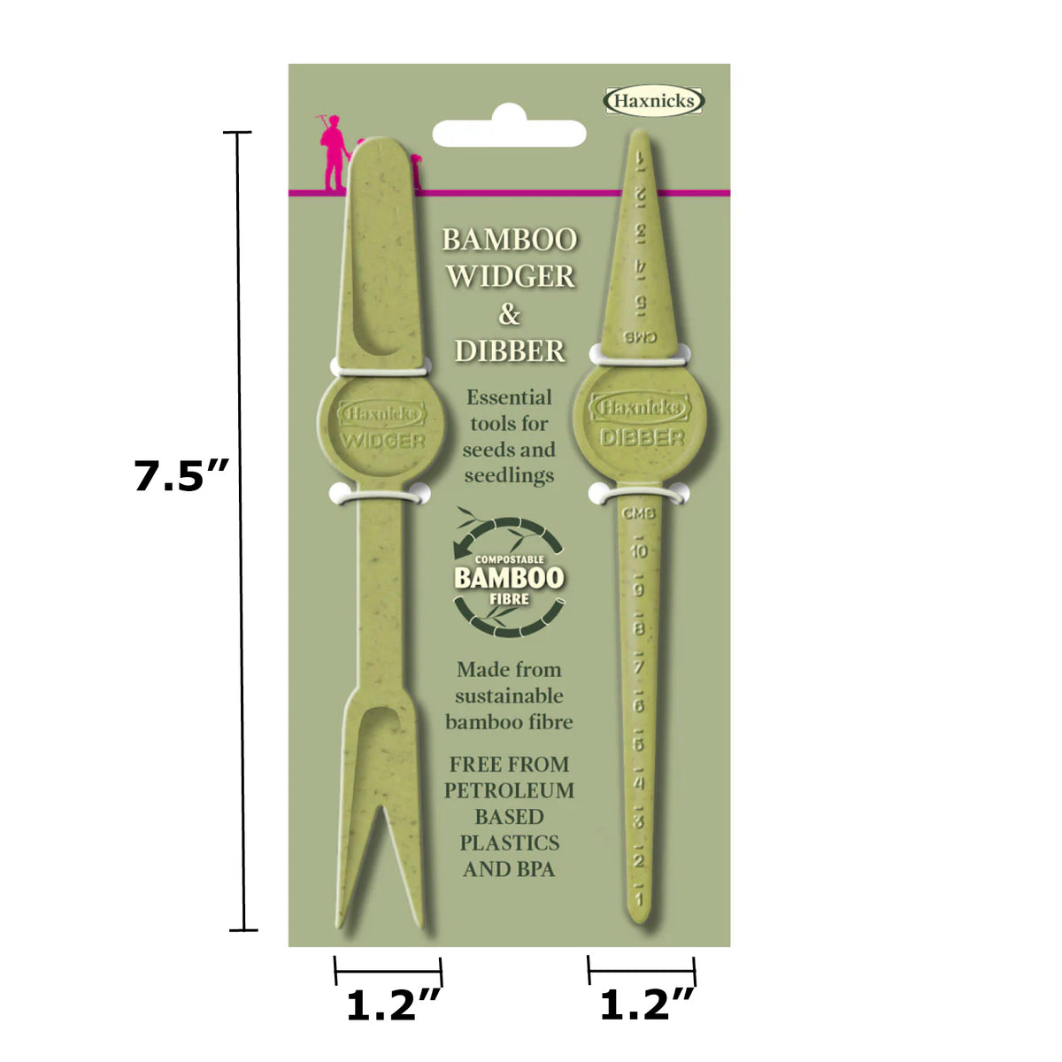 Haxnicks Bamboo Widger & Dibber Set