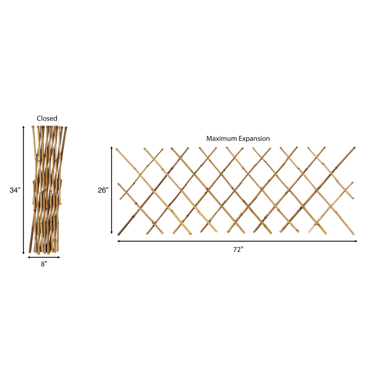 Bamboo Expanding Trellis – 100% Natural & Sustainable