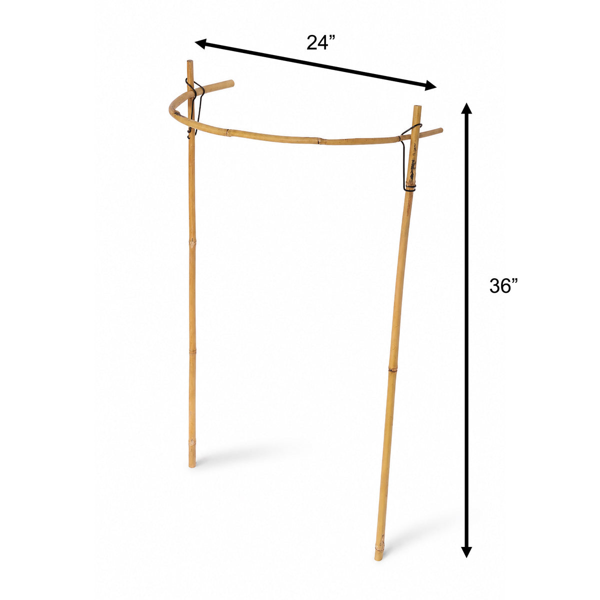 Haxnicks Bamboo Cradle Plant Support – 36" Natural Plant Support, Pack of 2
