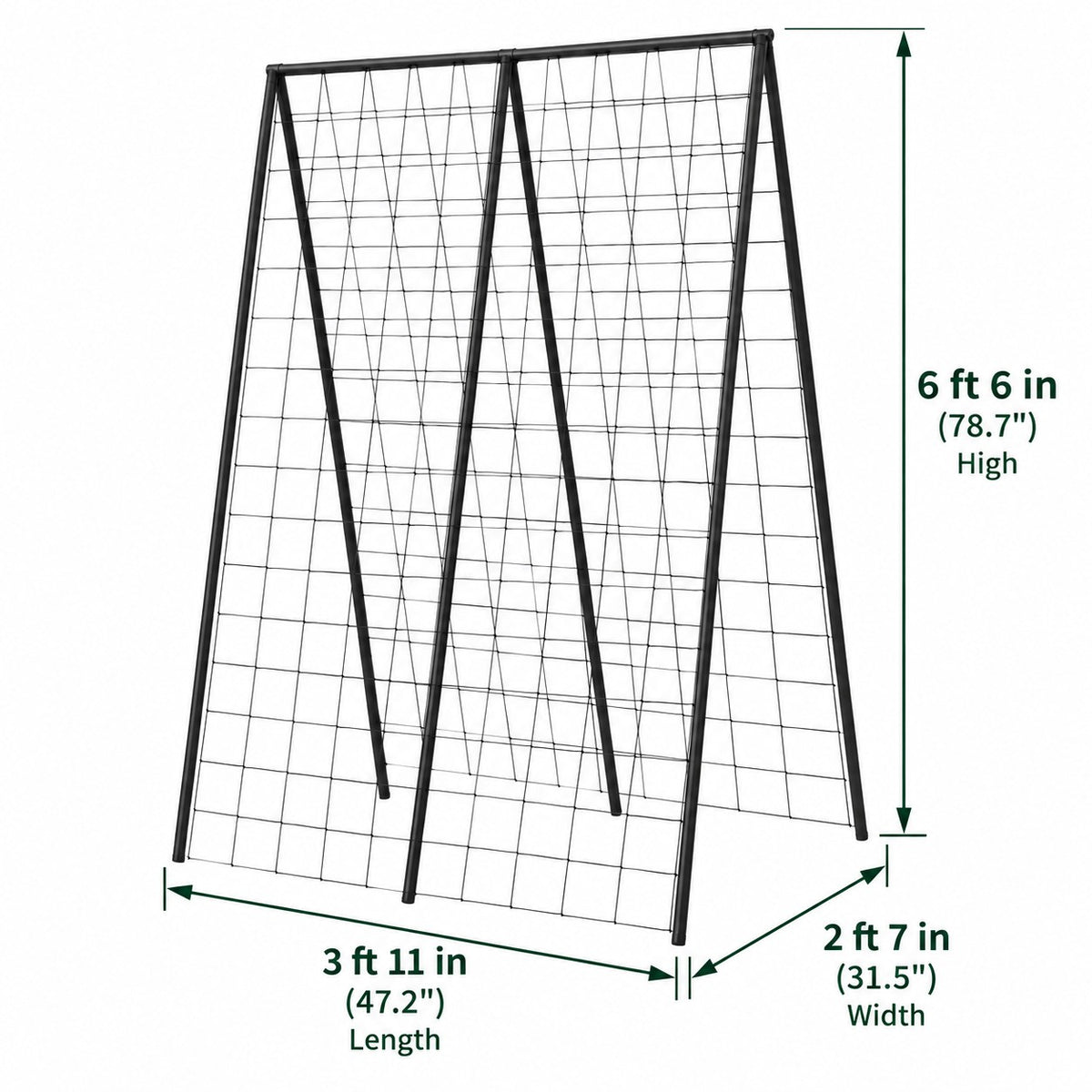 Haxnicks Pea & Bean Steel Growing Frame with Climbing Plant Netting
