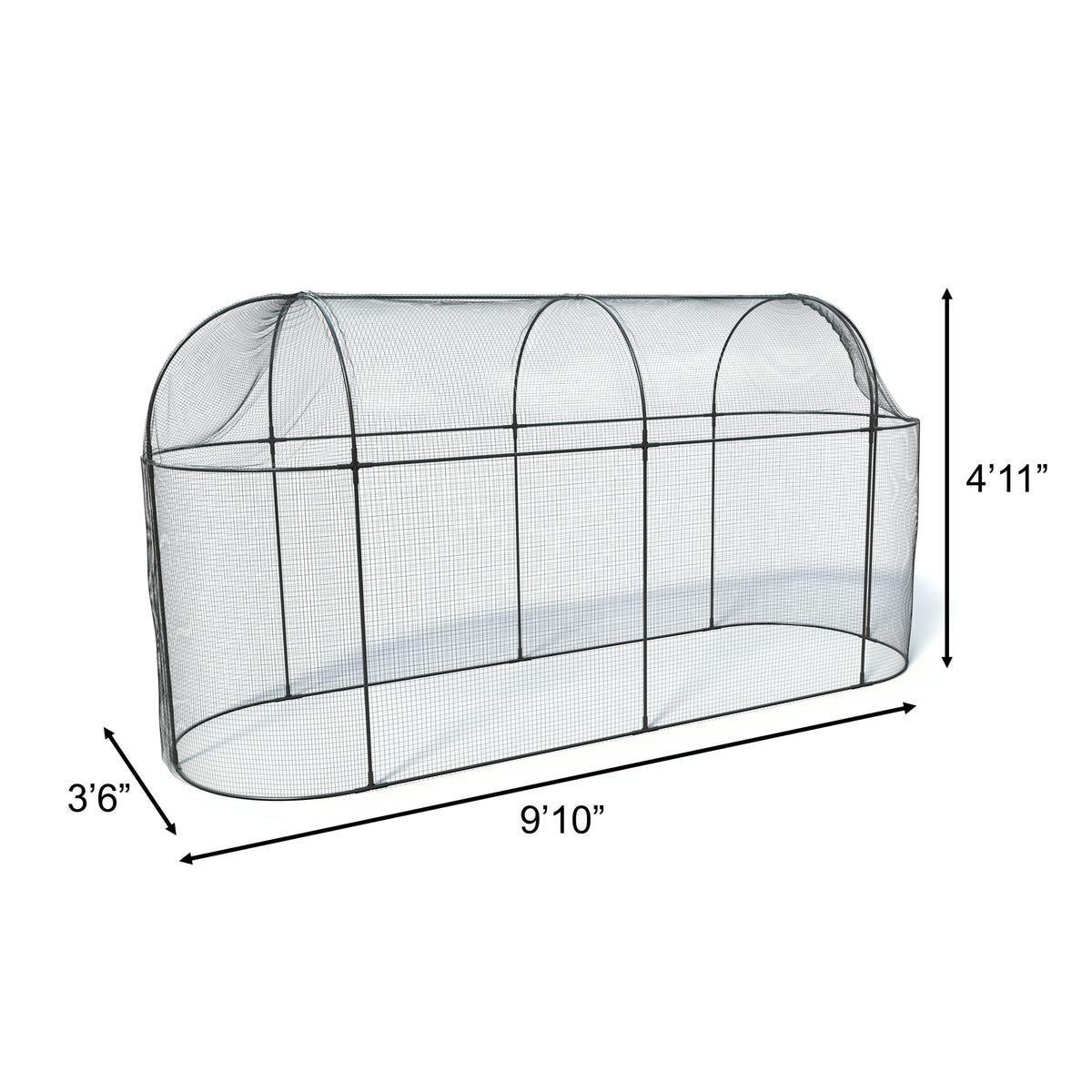Haxnicks Long Fruit Cage – Steel Frame & Mesh Garden Plant Protection