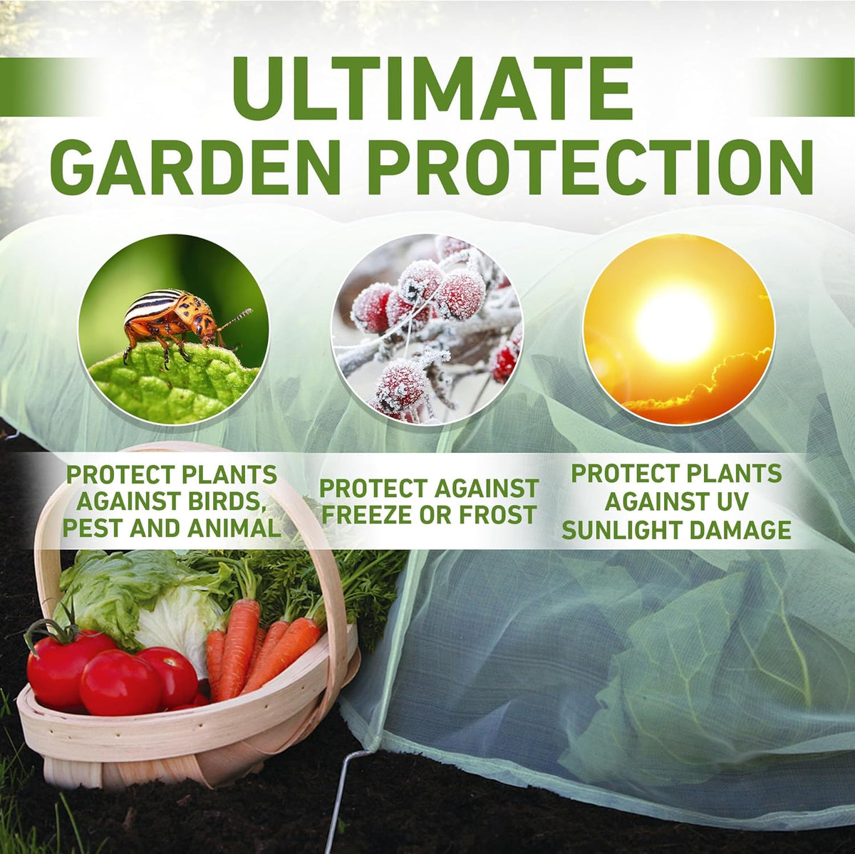 Easy Micromesh Garden Tunnel, 118"L x 18"W x 12"H 1.8lbs