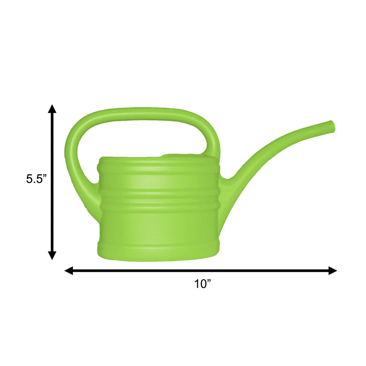 1 Pint Green Plastic Watering Can – Lightweight Indoor Plant & Kids Watering Can