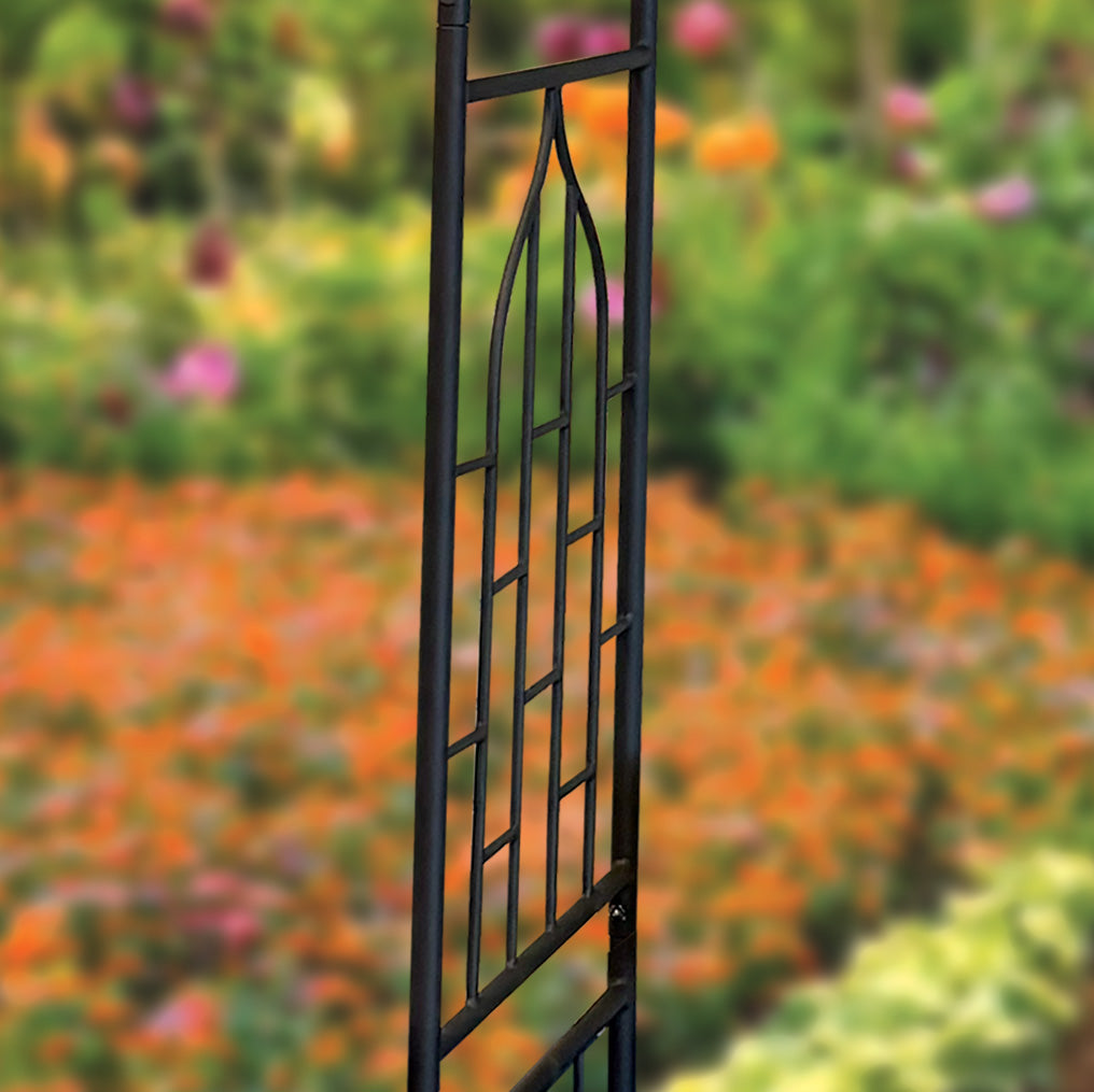 Garden Gateway Arch – Powder-Coated Steel Arbor for Vines, Roses & Weddings