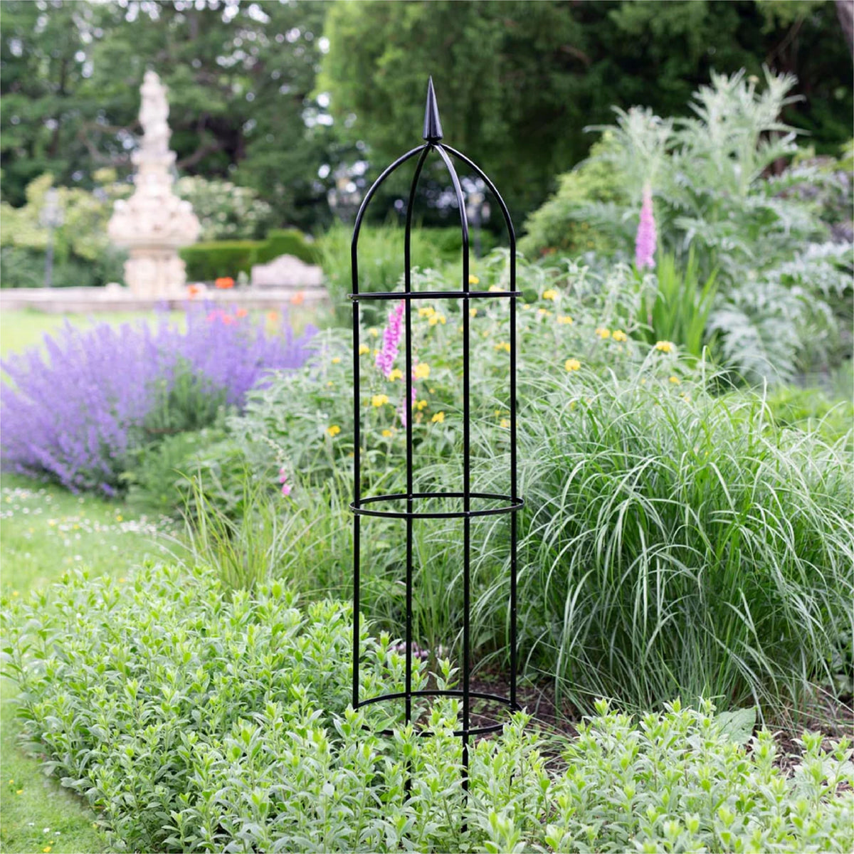 RHS 78.5" Garden Obelisk – Powder-Coated Steel Climbing Plant Support