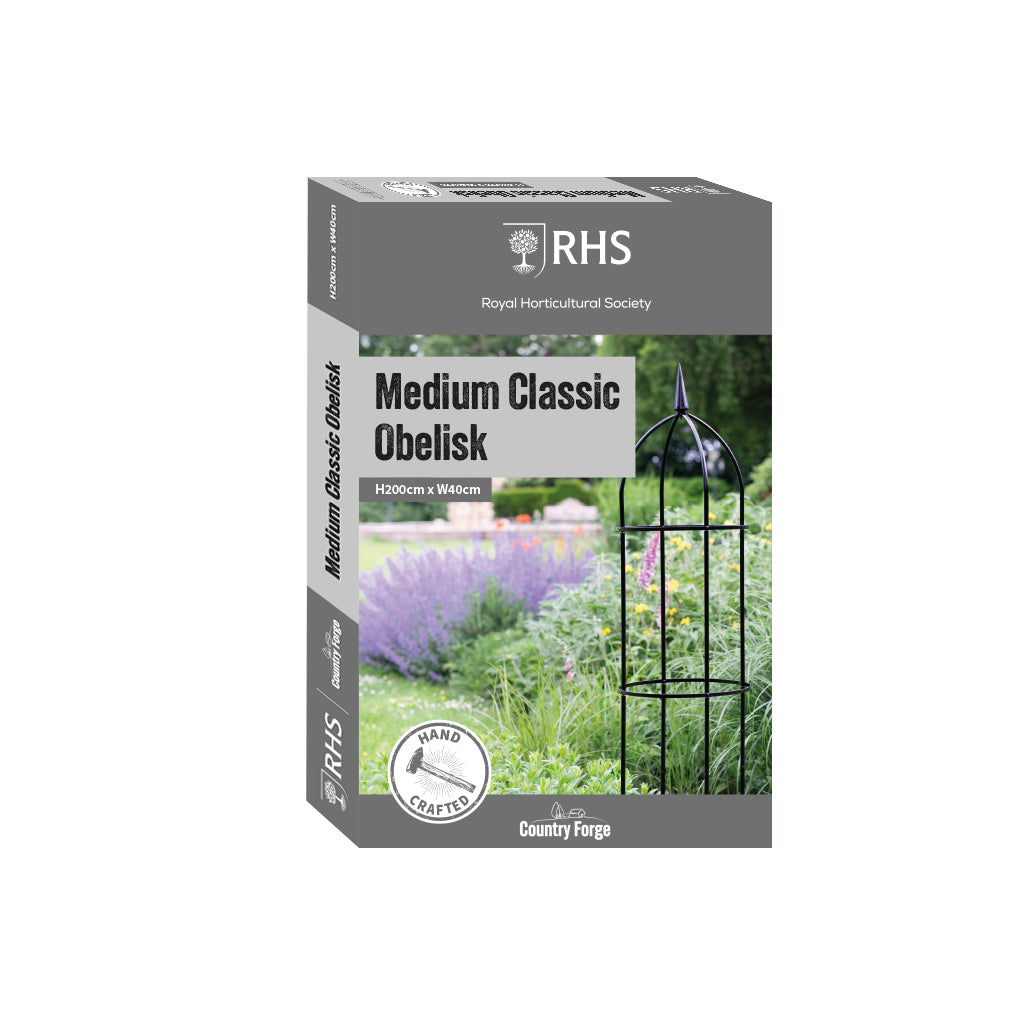 RHS 78.5" Garden Obelisk – Powder-Coated Steel Climbing Plant Support